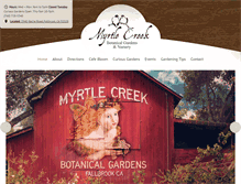 Tablet Screenshot of discovermyrtlecreek.com